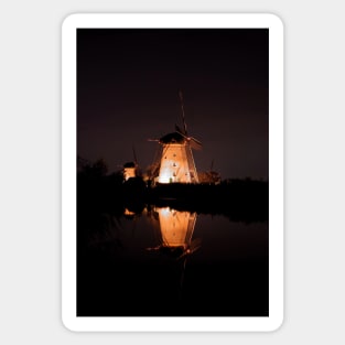 Kinderdijk Windmill Sticker